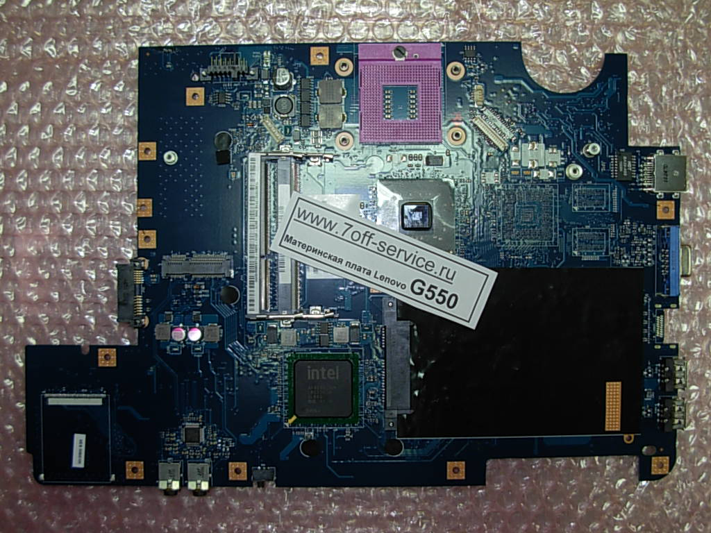 Фото материнской платы ноутбука Lenovo G550