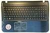 Топкейс с клавиатурой для ноутбука Samsung RV408  черный с серебром