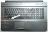 Клавиатура для ноутбука Samsung RC710 RC711 RC720 черная русс с рамкой топанель серая