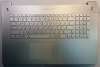 Клавиатура для ноутбука Asus N750JV N750J N750 топкейс серебр с подсветкой