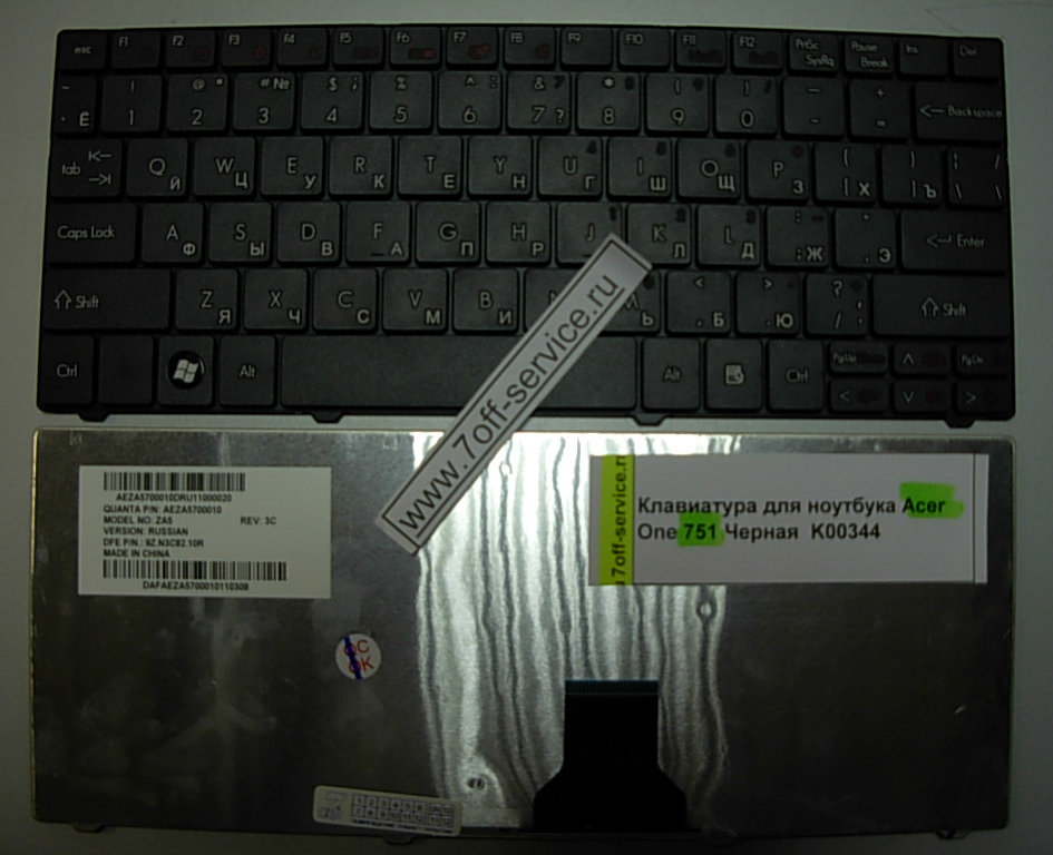 Фото клавиатуры Acer 751