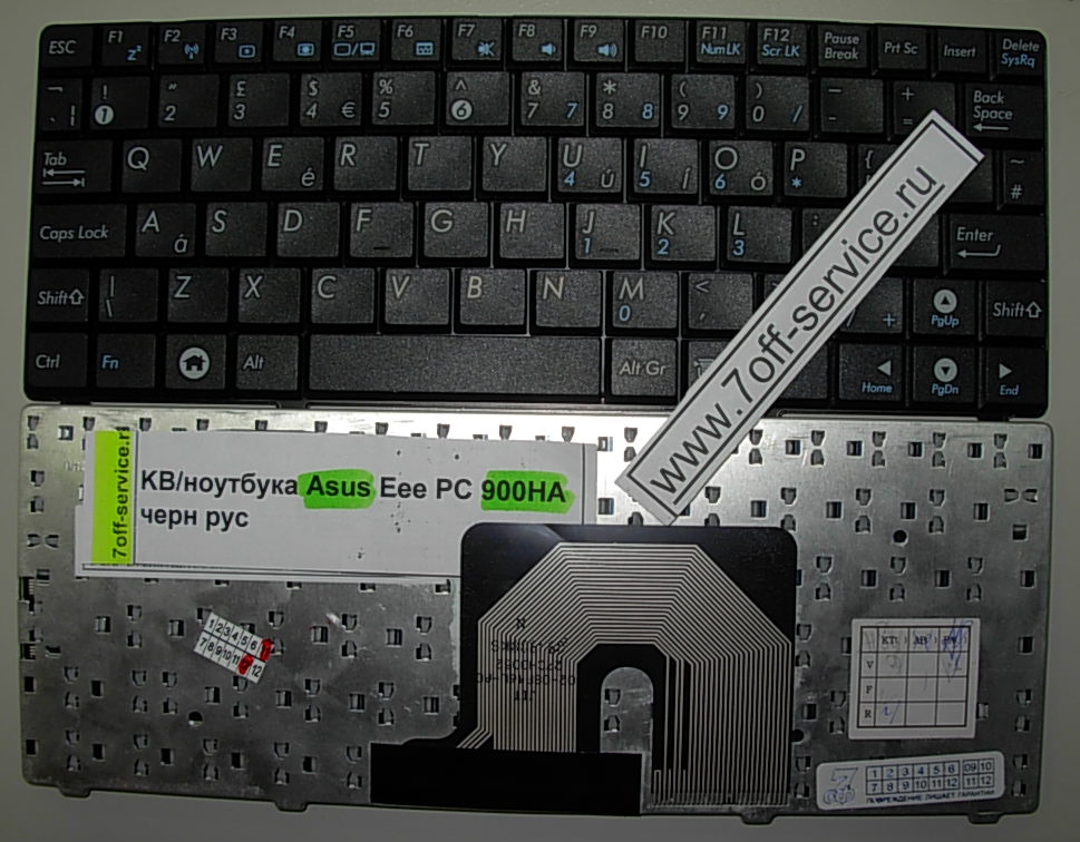 Фото клавиатуры Asus EEE 900HA черная
