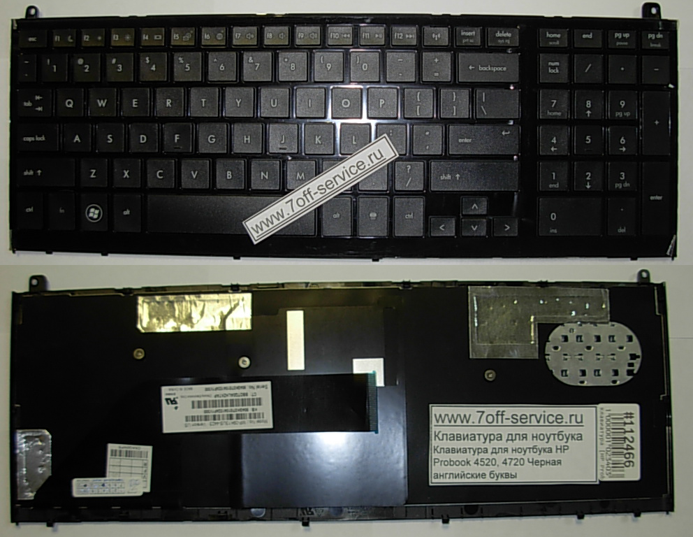 Изображение клавиатуры для ноутбука HP 4510