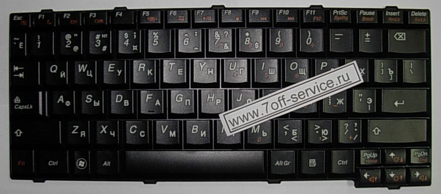 Изображение клавиатуры для ноутбука Lenovo S12 ЧернаяИзображение клавиатуры для ноутбука Lenovo S12 Черная
