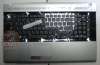 Клавиатура для ноутбука Samsung RV711 RV715 черная русс с рамкой топанель серая