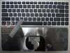 Клавиатура для ноутбука Sony VAIO VPC-Y русс черные кнопки, рамка серебр