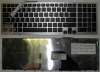 Клавиатура для ноутбука Sony VAIO VPC-F11M1EH Серебряная, рамка черная, подсветка, US