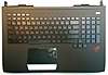Топкейс с клавиатурой для ноутбука Asus G751JM (клавиатура в сборе с топпанелью) с подсветкой английские буквы