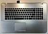 Топкейс с клавиатурой для ноутбука Asus X751LB (клавиатура в сборе с топпанелью)