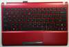 Топкейс с клавиатурой для ноутбука Asus EEE PC Flare 1025 (клавиатура в сборе с топпанелью) красный