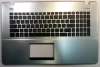Топкейс с клавиатурой для ноутбука Asus X751LK (клавиатура в сборе с топпанелью)