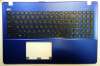 Топкейс с клавиатурой для ноутбука Asus X550 (клавиатура в сборе с топпанелью) синий