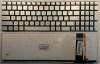 Клавиатура для ноутбука Asus N550 N750 серебро русская с подсветкой