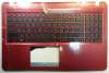Топкейс с клавиатурой для ноутбука Asus X540 (клавиатура в сборе с топпанелью) WO/ODD красный