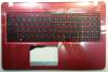 Топкейс с клавиатурой для ноутбука Asus X540 (клавиатура в сборе с топпанелью) W/ODD красный