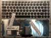 Клавиатура для ноутбука Lenovo IdeaPad G40-30 G40-70 рус серебристая рамка с подсветкой